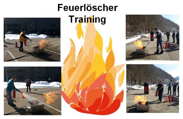 Feuerlöschertraining